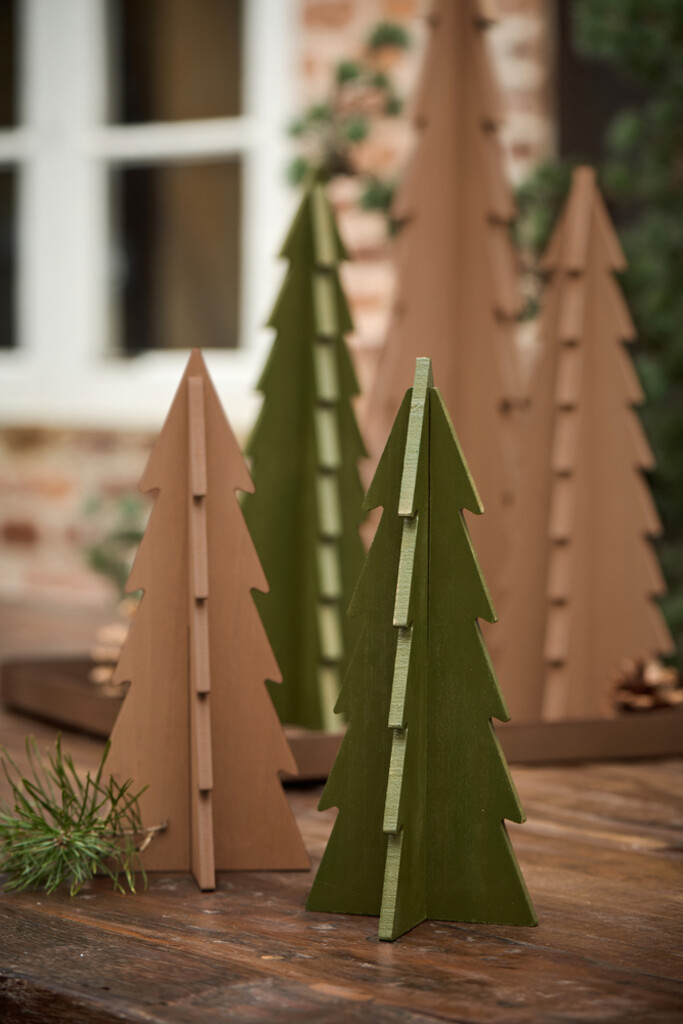 Ib Laursen Deko Tannenbaum stehend aus Holz Preview Image