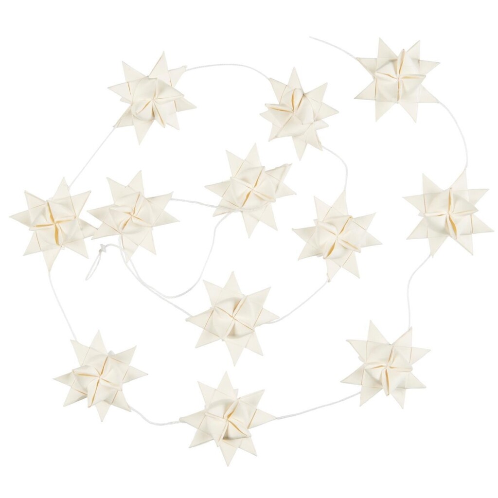 Dekoband Stella mit geflochtenen Sternen