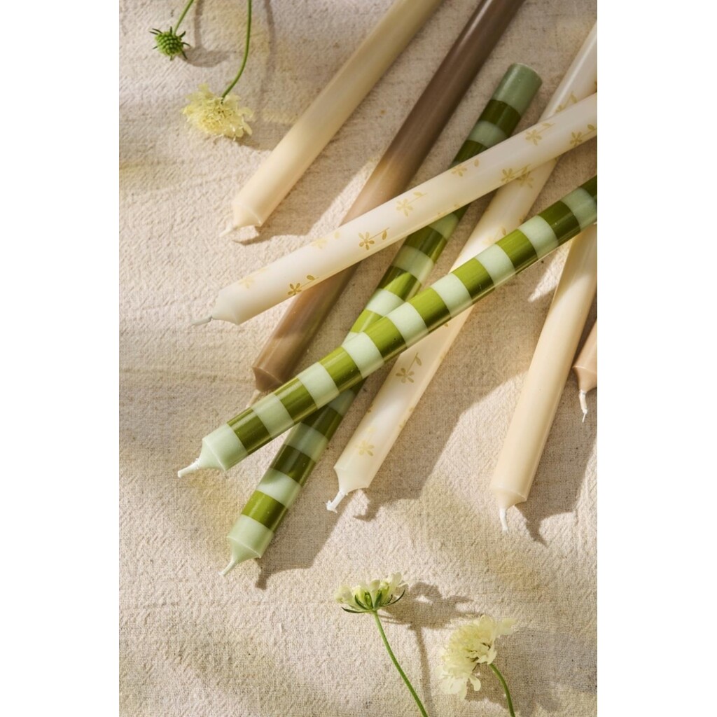 Gestreifte dünne Kerze 20 cm von IB Laursen