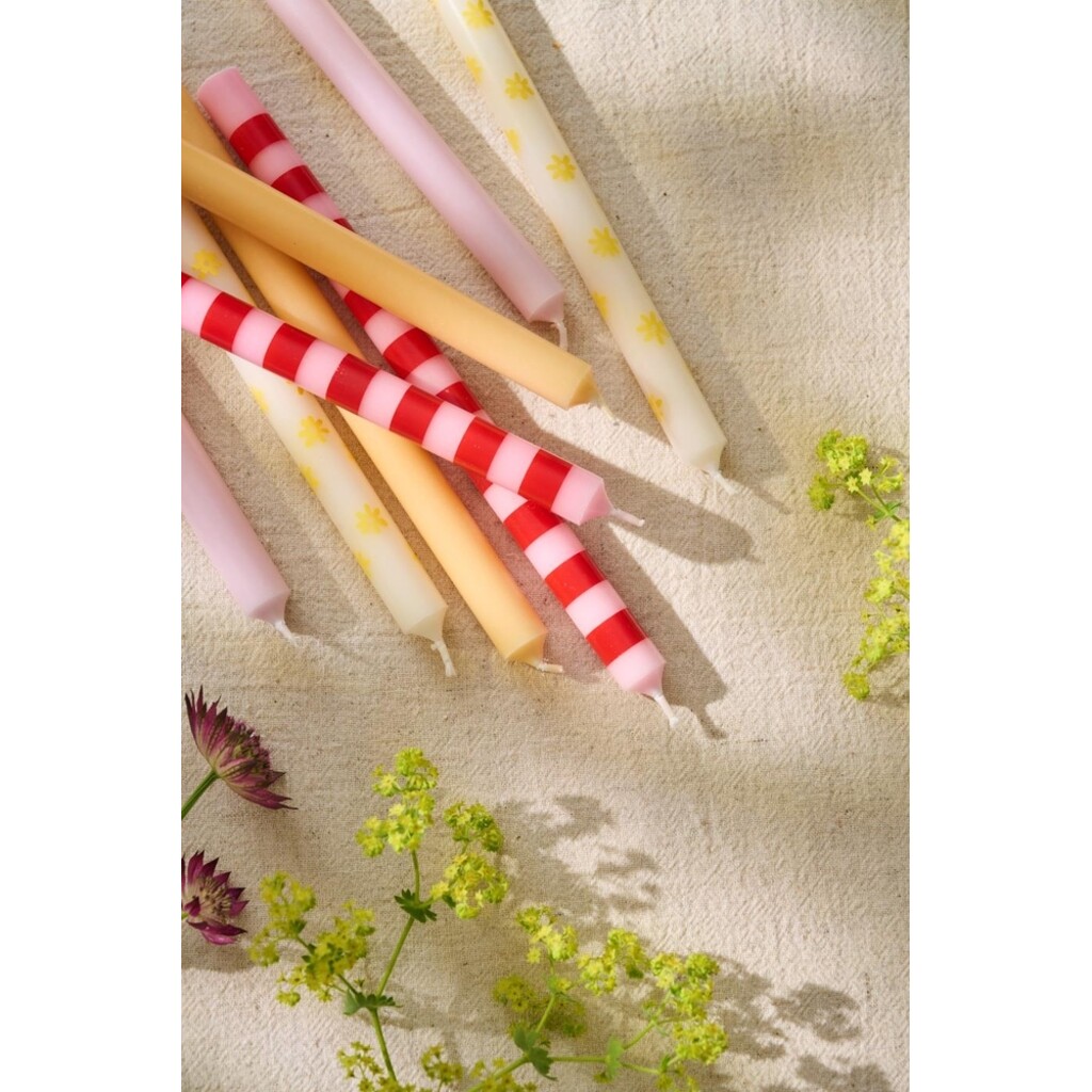 Gestreifte dünne Kerze 20 cm von IB Laursen