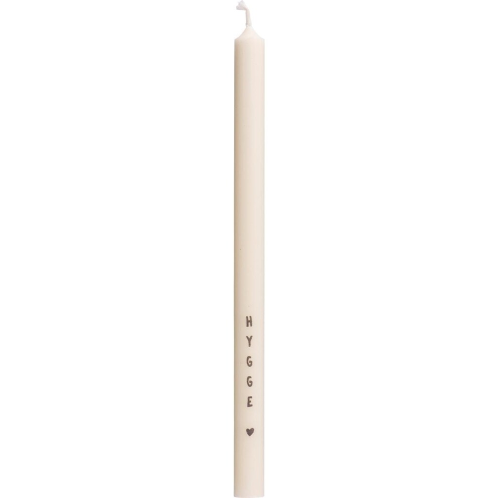 IB Laursen Dünne hohe Kerze mit Hygge Aufschrift Preview Image