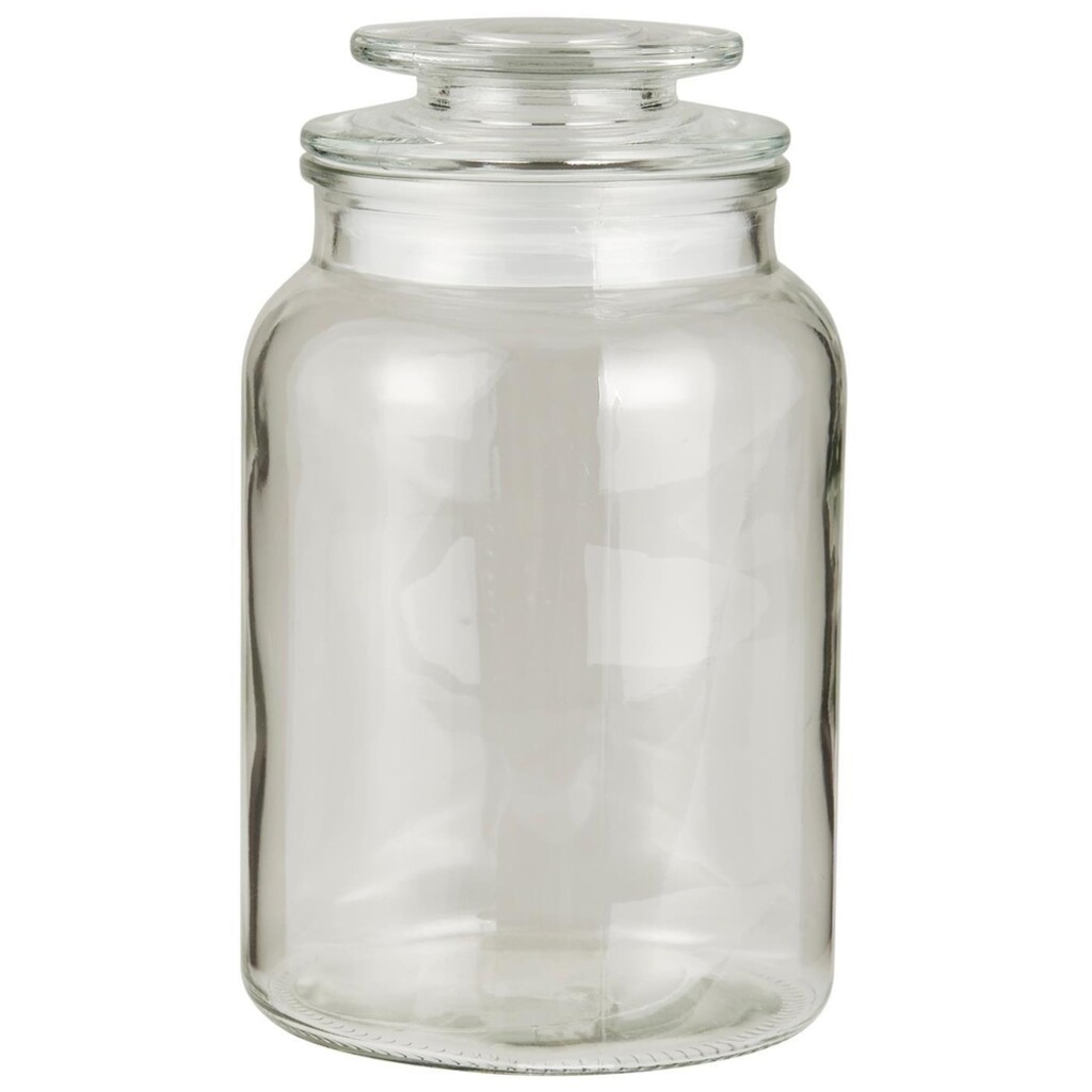 Glasbehälter Krug mit Deckel
