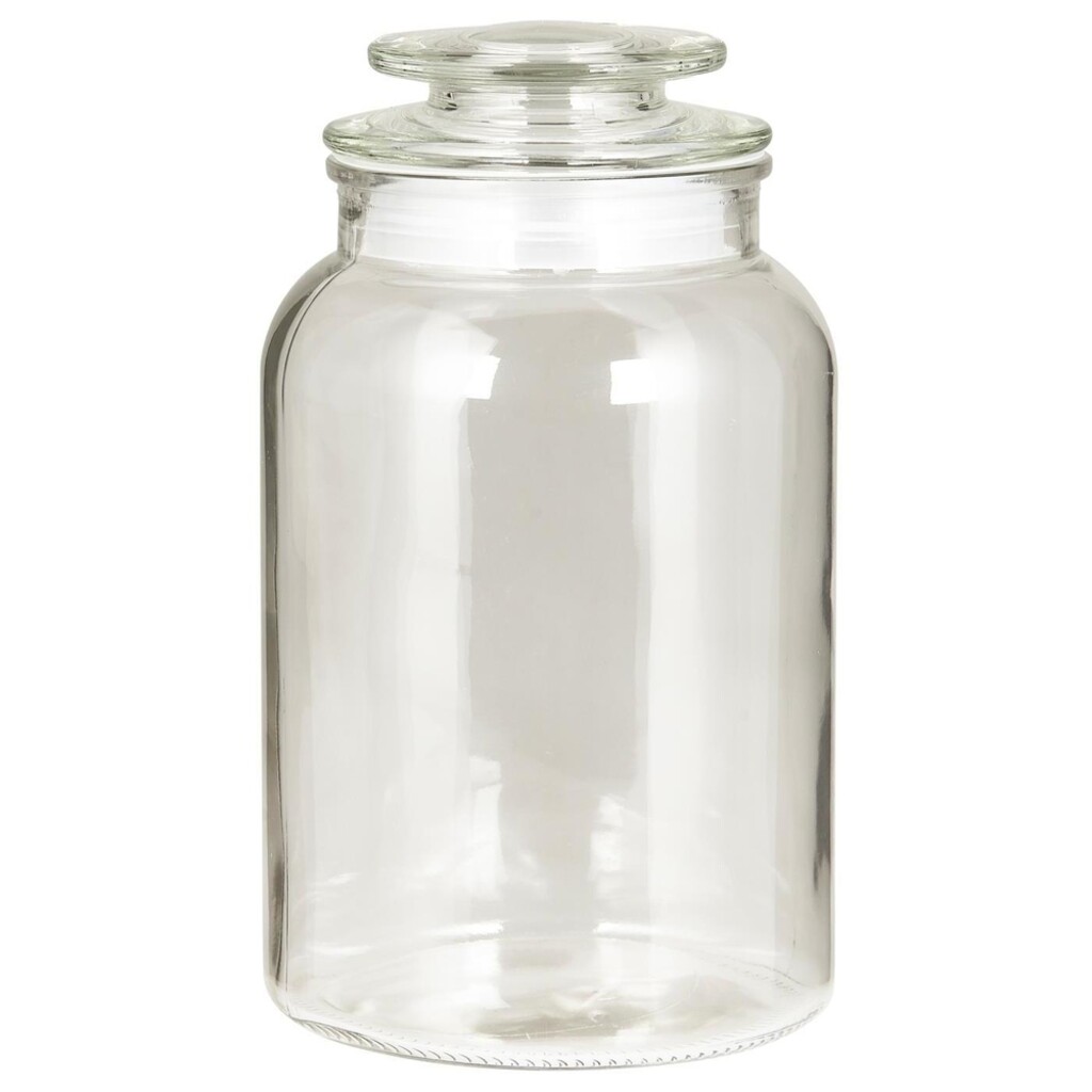 Glasbehälter Krug mit Deckel