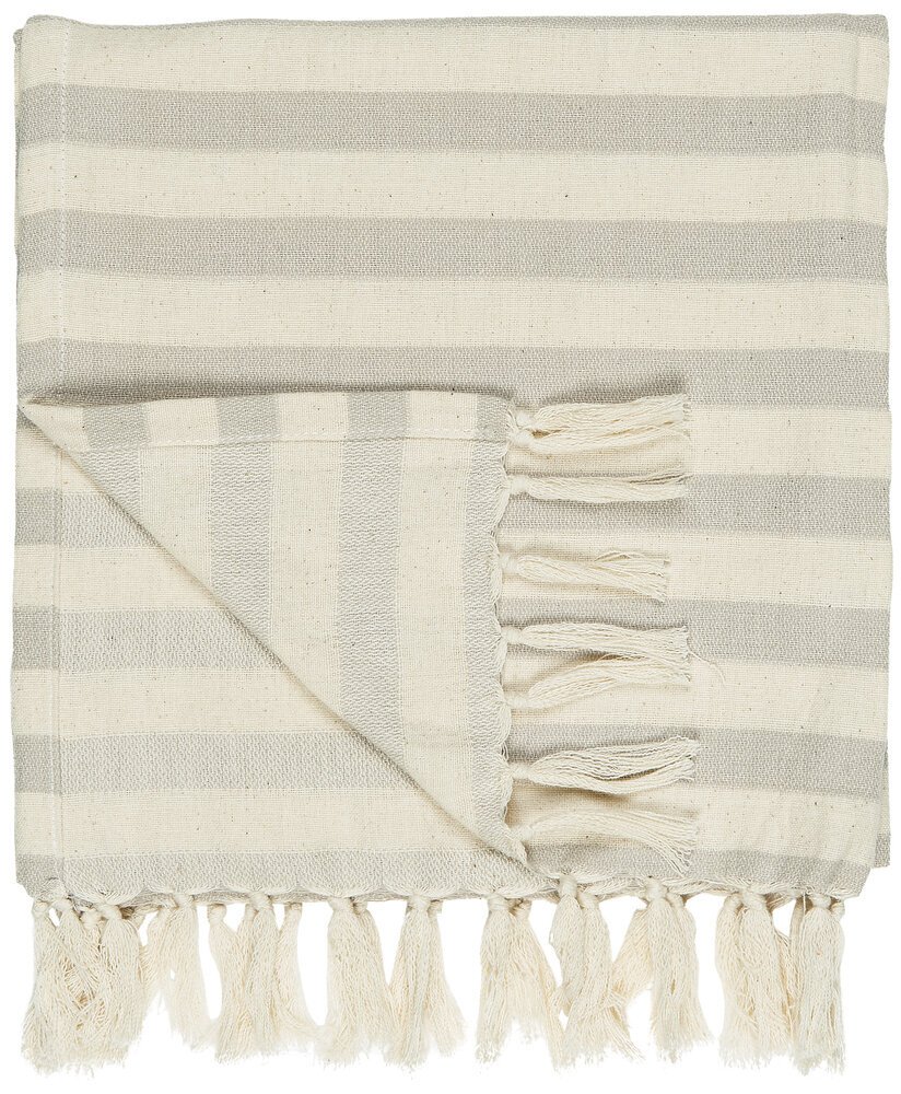 Hammam Handtuch mit Fransen und Streifen