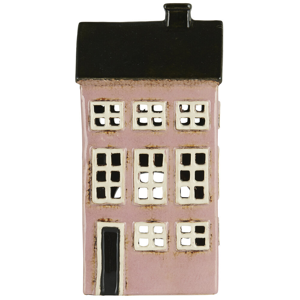 IB Laursen Haus für Teelicht Nyhavn rosa, schwarzes Dach Preview Image