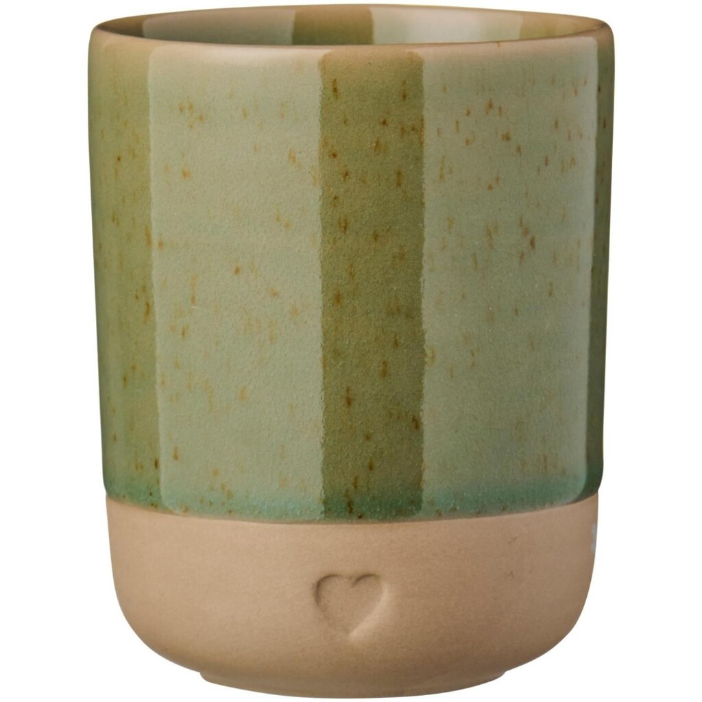 Keramik Becher ohne Henkel Heart