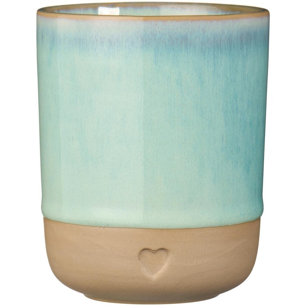 Keramik Becher ohne Henkel Heart