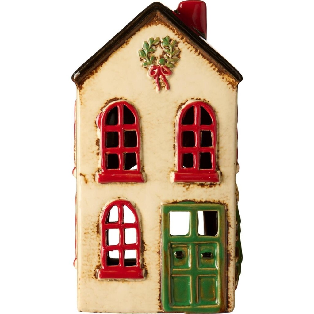 IB Laursen Keramik Häuschen Stillenat Weihnachten Kranz oben Preview Image