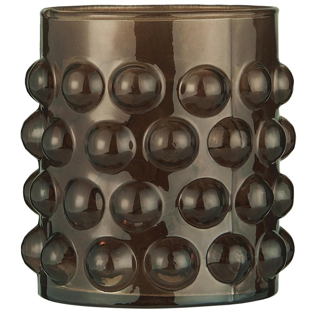 Kerzenhalter aus Glas mit Noppen