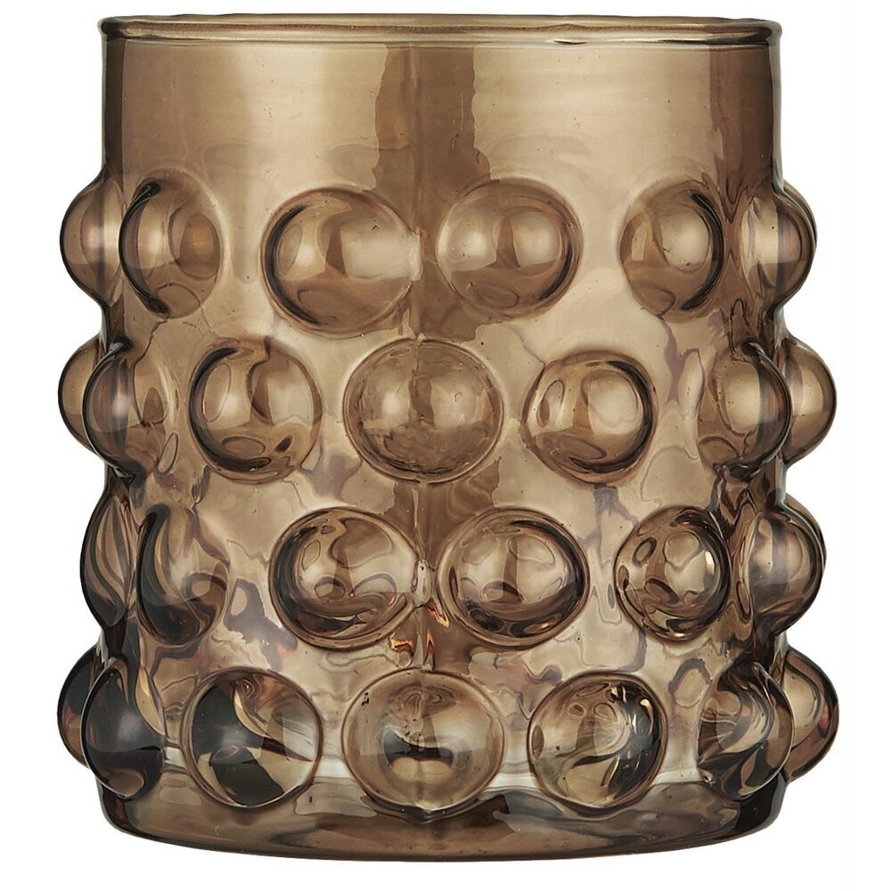 Kerzenhalter aus Glas mit Noppen