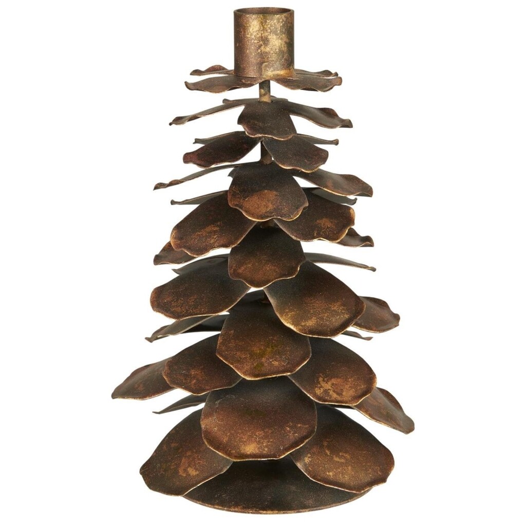 Kerzenhalter in Zapfenform