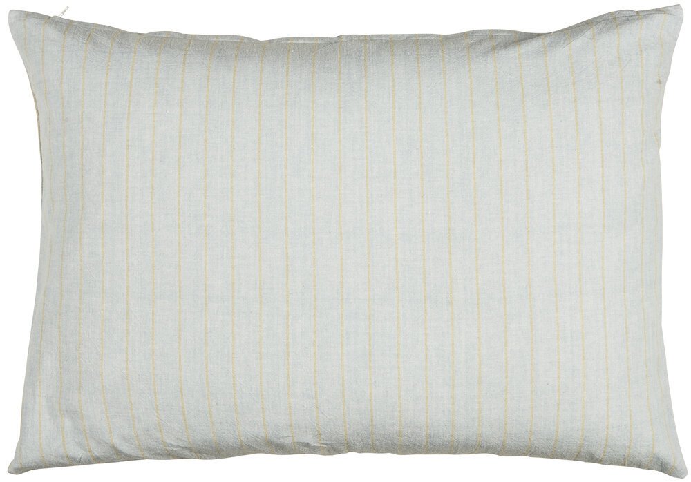 Kissenbezug rechteckig mit dünnen beigen Streifen