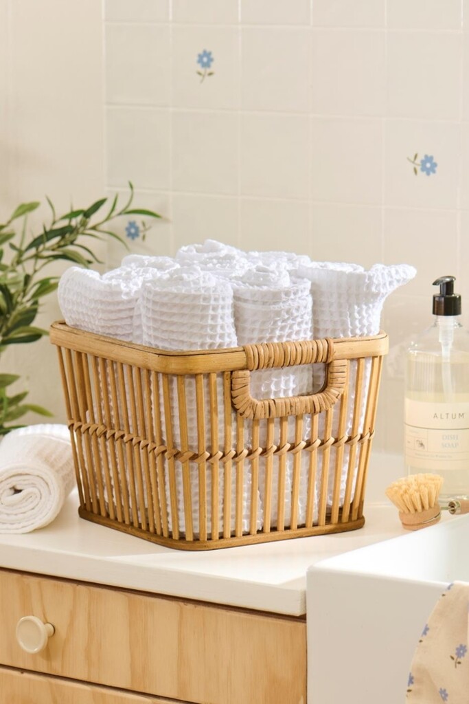 IB Laursen Bambus Korb mit Griffen - Offenes Geflecht online kaufen bei SKANDEKO (Ansicht 2)