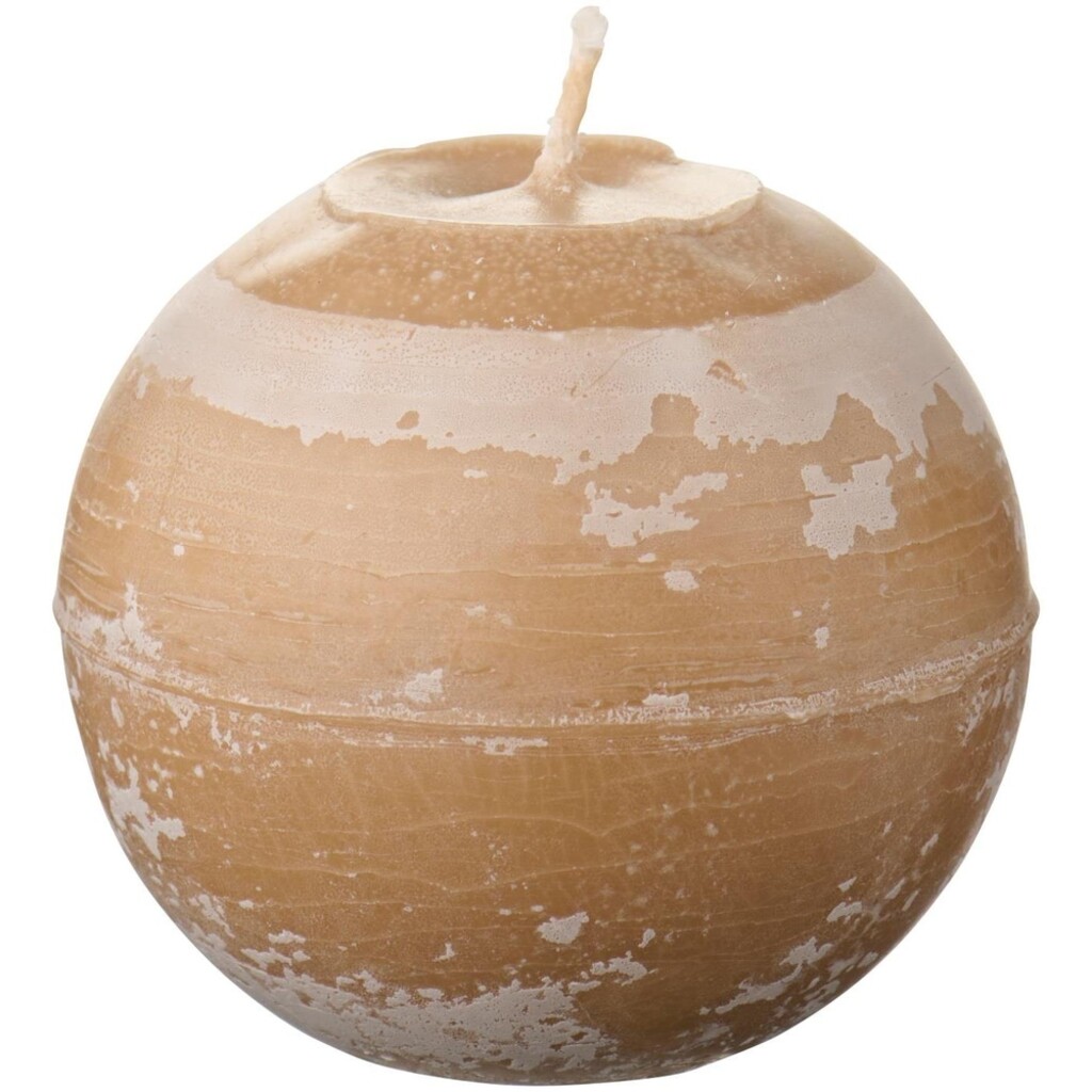 Kugelkerze rustikal