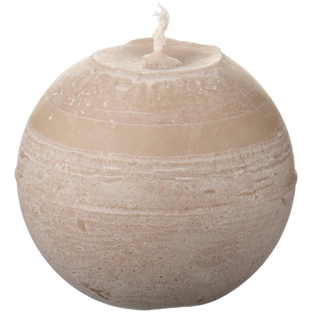 Kugelkerze rustikal