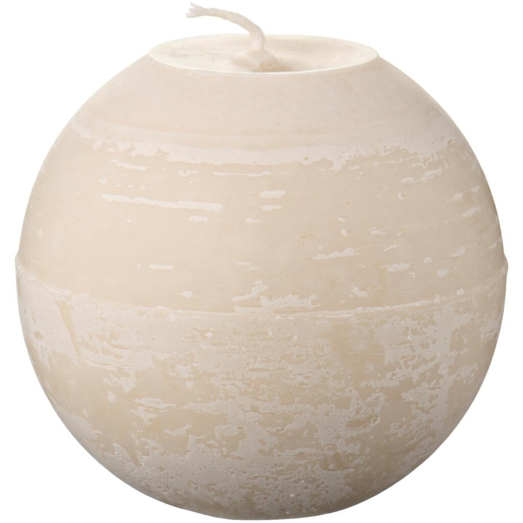 Kugelkerze rustikal
