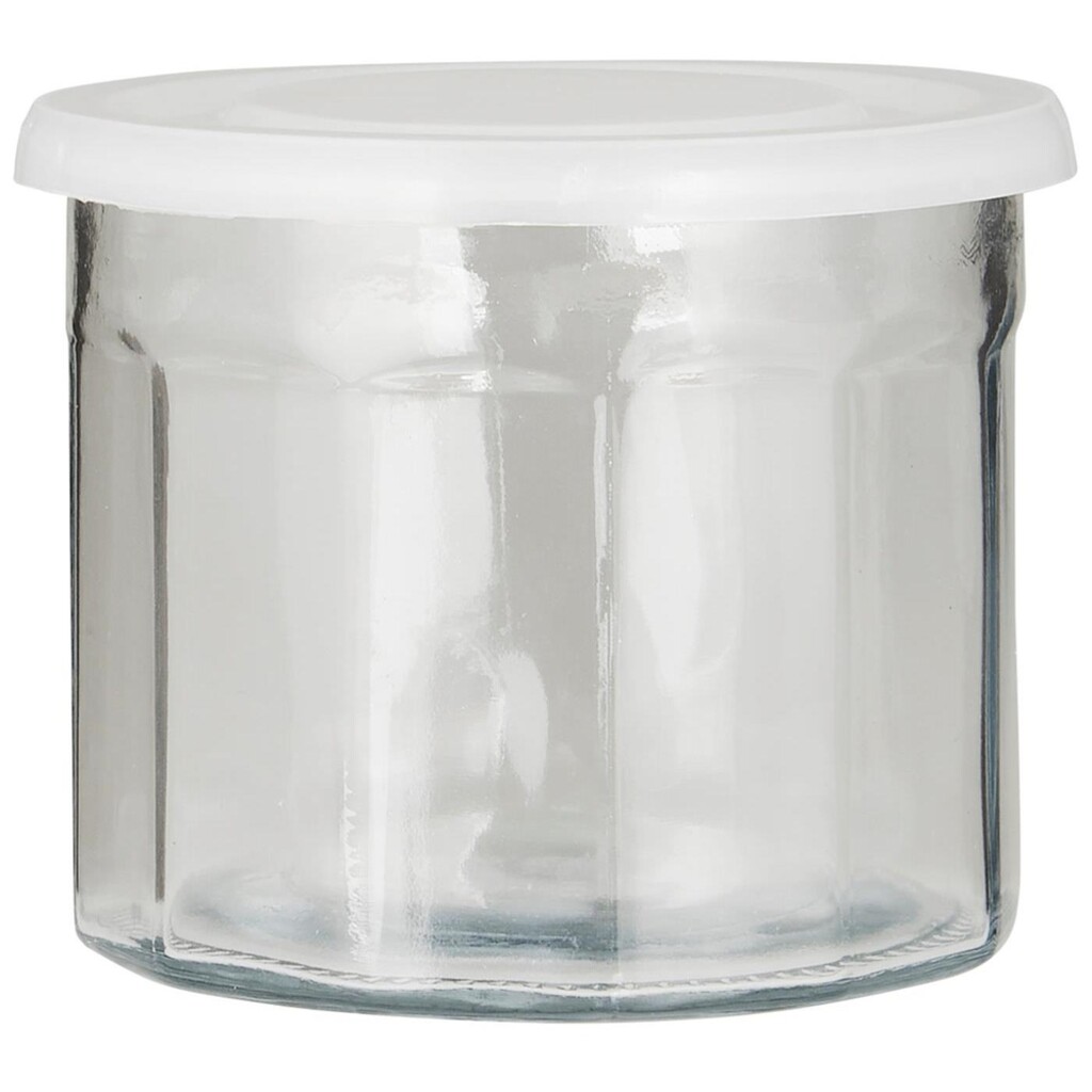 Marmeladenglas mit transparenten Deckel