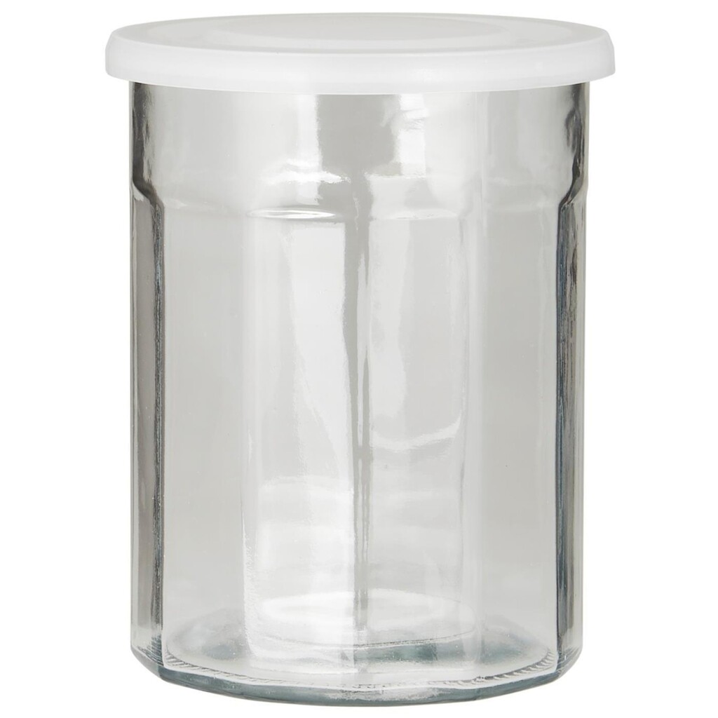 Marmeladenglas mit transparenten Deckel