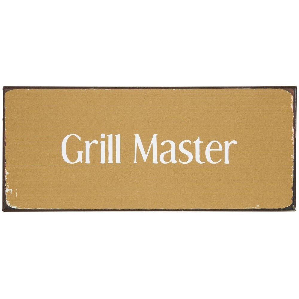 Metallschild Grill Master