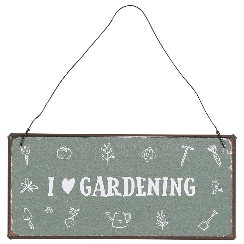 IB Laursen Metallschild I love gardening Preview Image