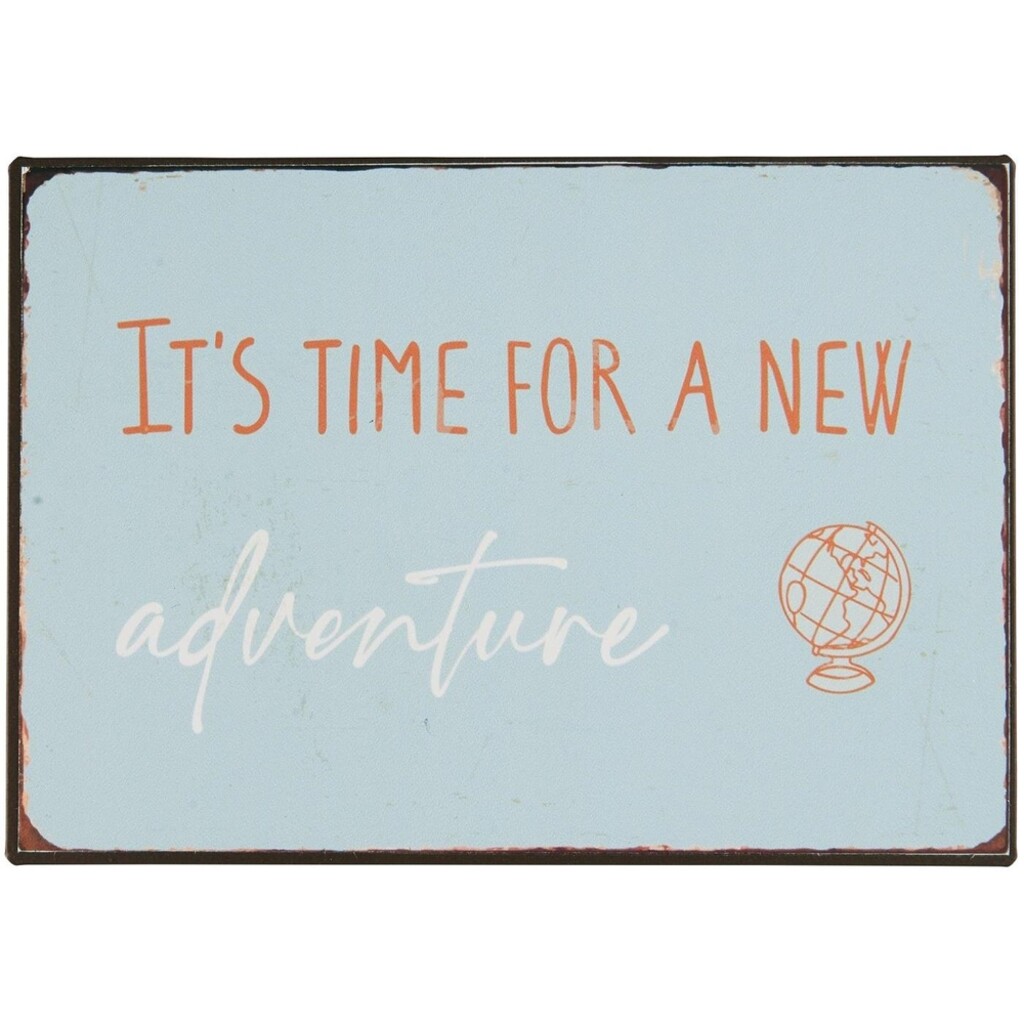 IB Laursen Metallschild It's time for a new adventure Preview Image