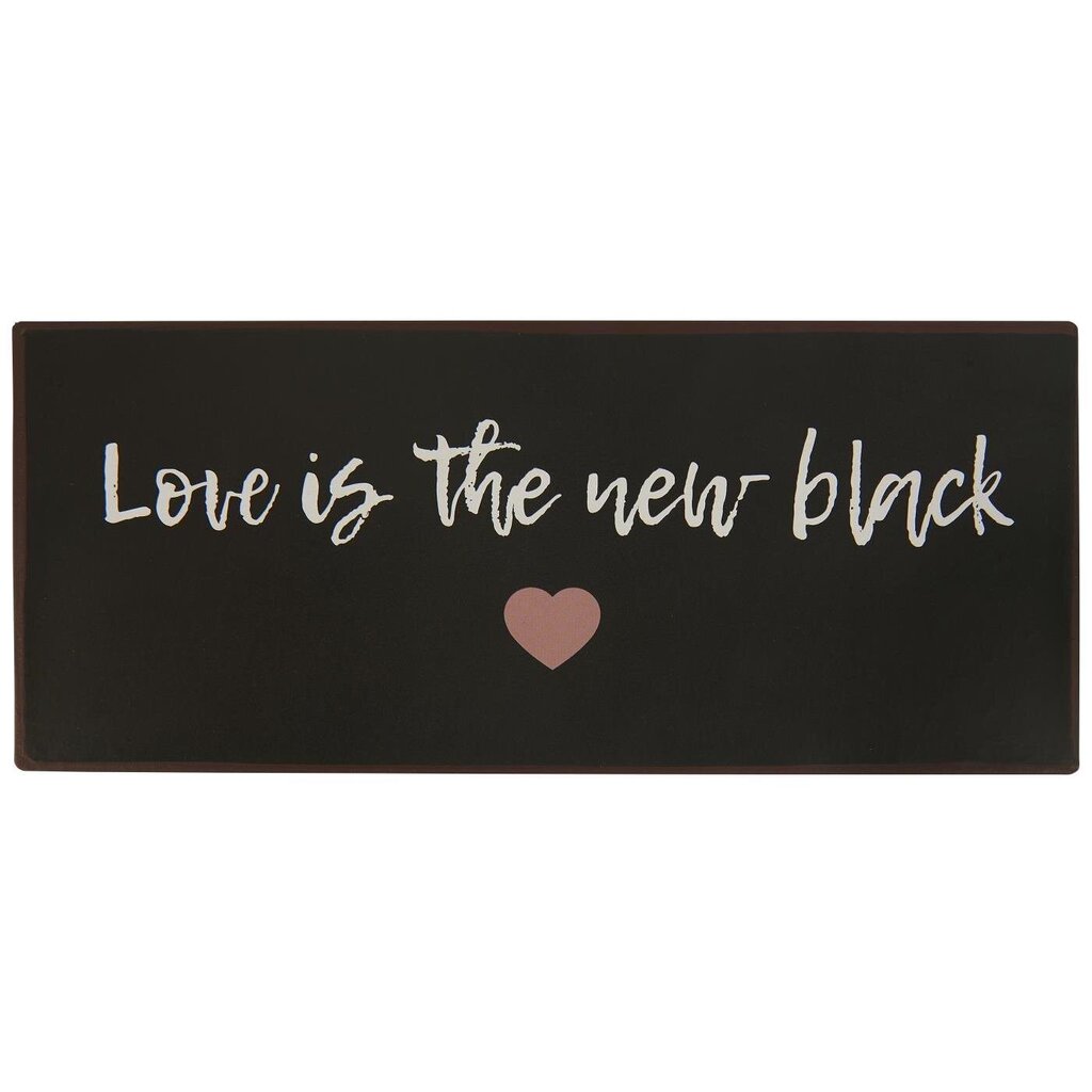 IB Laursen Metallschild Love is the new black Preview Image