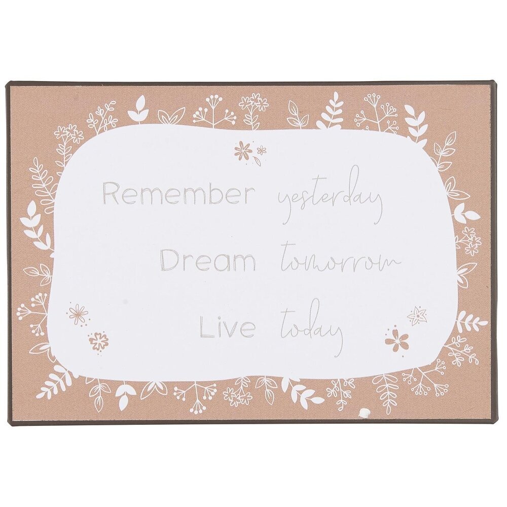 IB Laursen Metallschild Remember yesterday Dream tomorrow Live today Preview Image