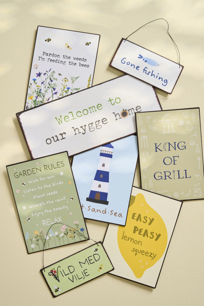 IB Laursen Metallschild Welcome to our hygge home Preview Image