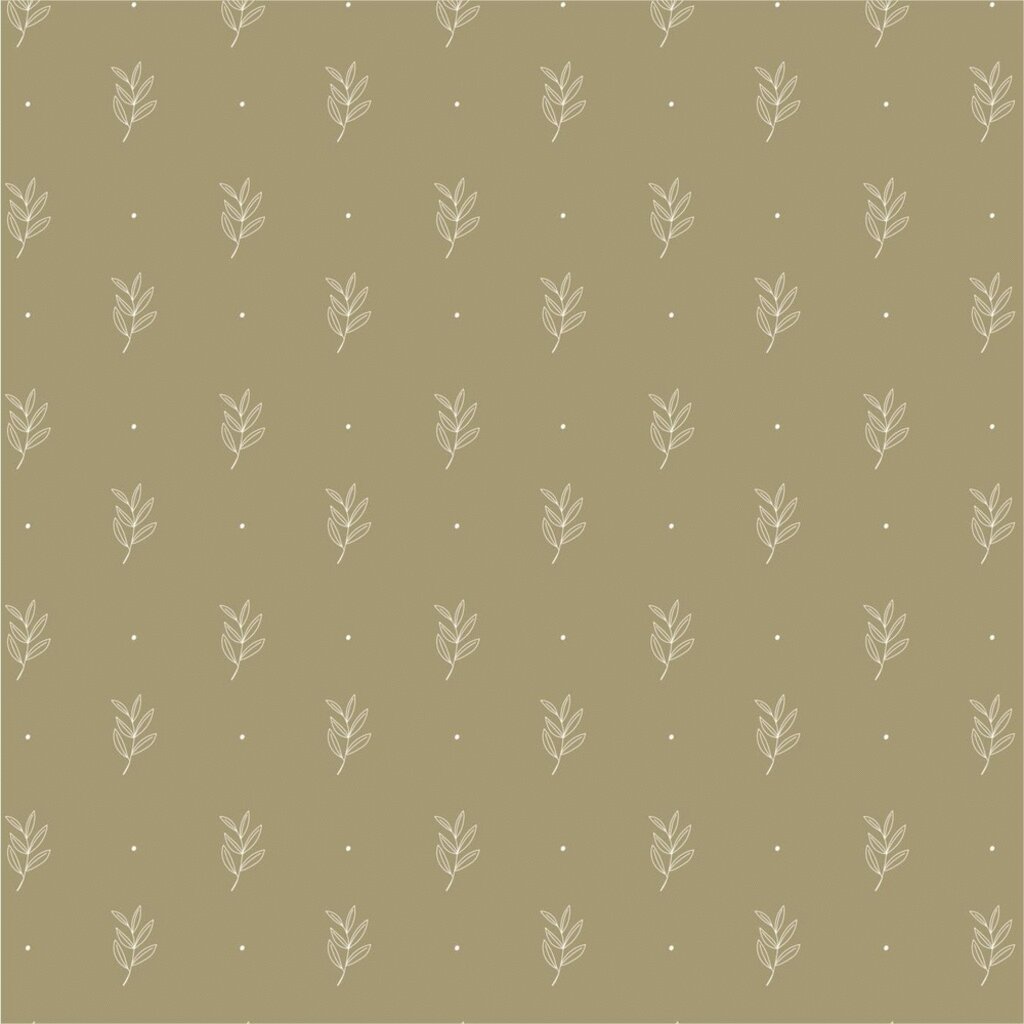 Papier Serviette mit Blattmuster 50er