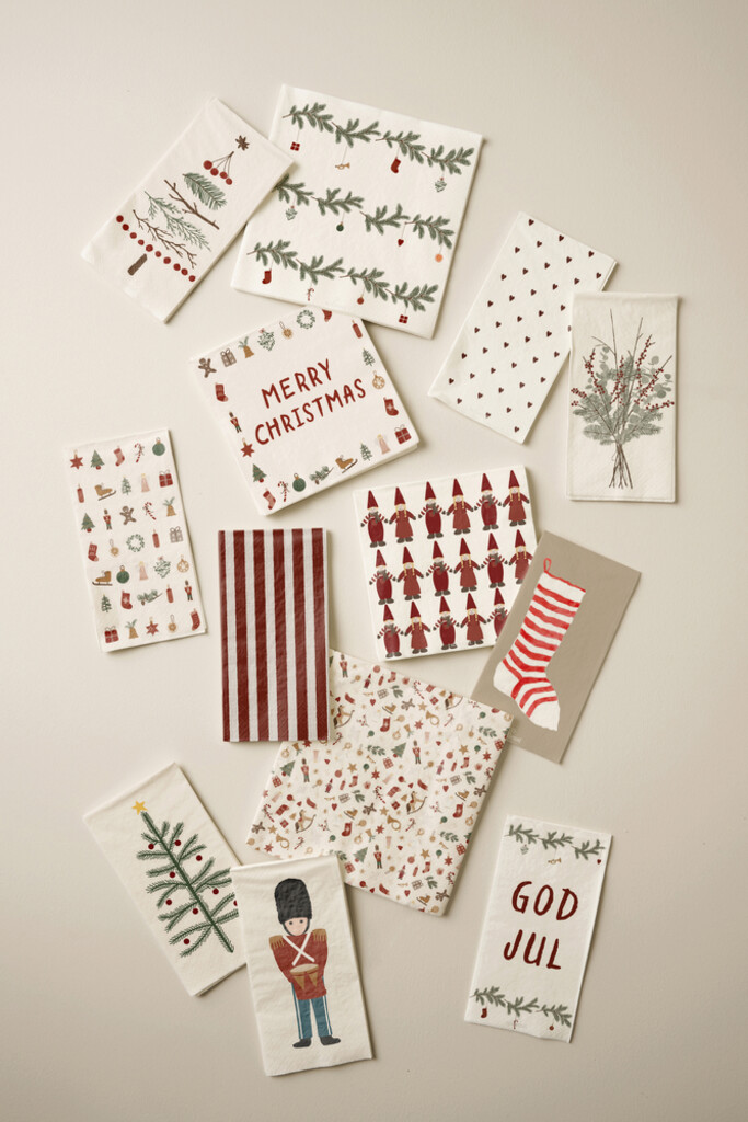 IB Laursen Papier Servietten 16,5x16,5 cm Merry Christmas Preview Image