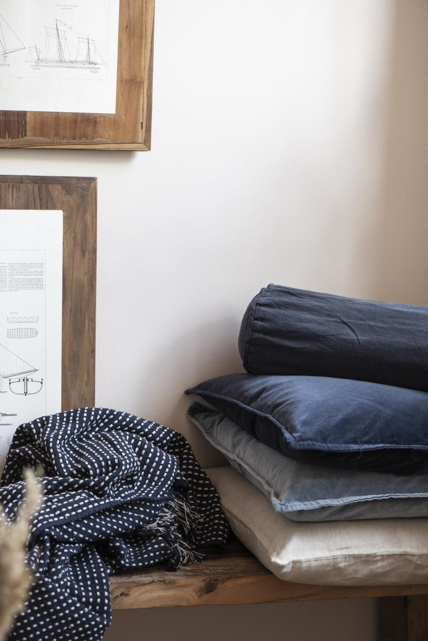 Impressionen zu Ib Laursen Plaid Decke mit Eckmuster, Bild 6