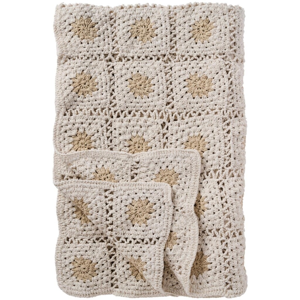 IB Laursen Plaid gehäkelt aus Baumwolle online kaufen bei SKANDEKO