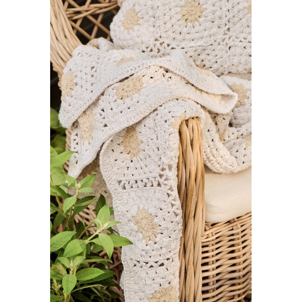 IB Laursen Plaid gehäkelt aus Baumwolle