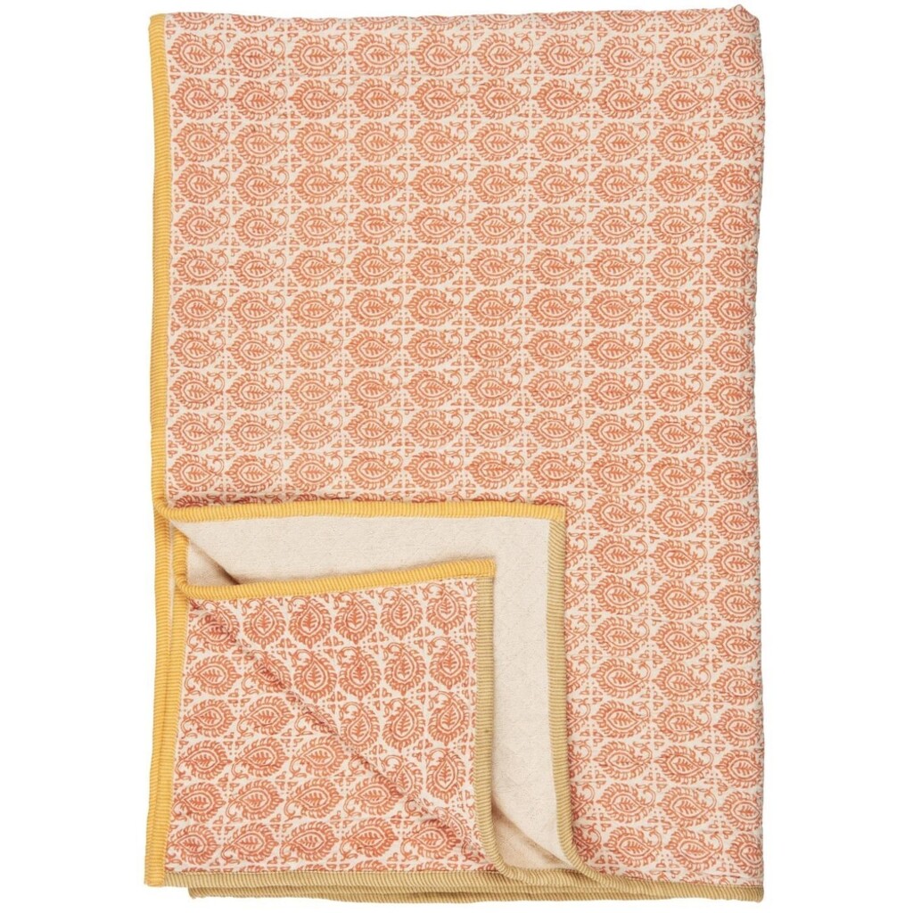 Plaid Vigga mit Druck doppelt gewebt