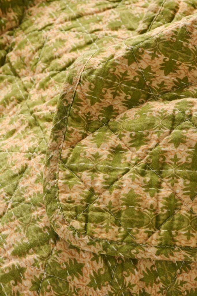IB Laursen Quilt Flora mit Grünem Muster