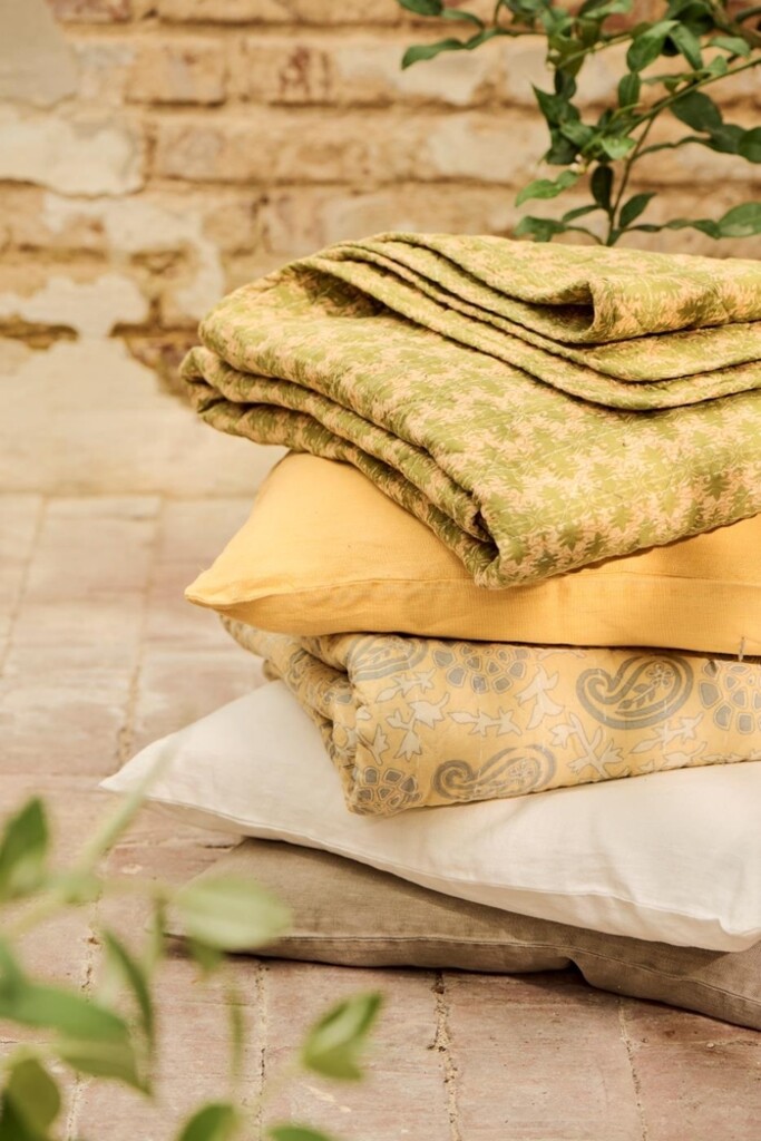 IB Laursen Quilt Flora mit Grünem Muster online kaufen bei SKANDEKO (Ansicht 2)