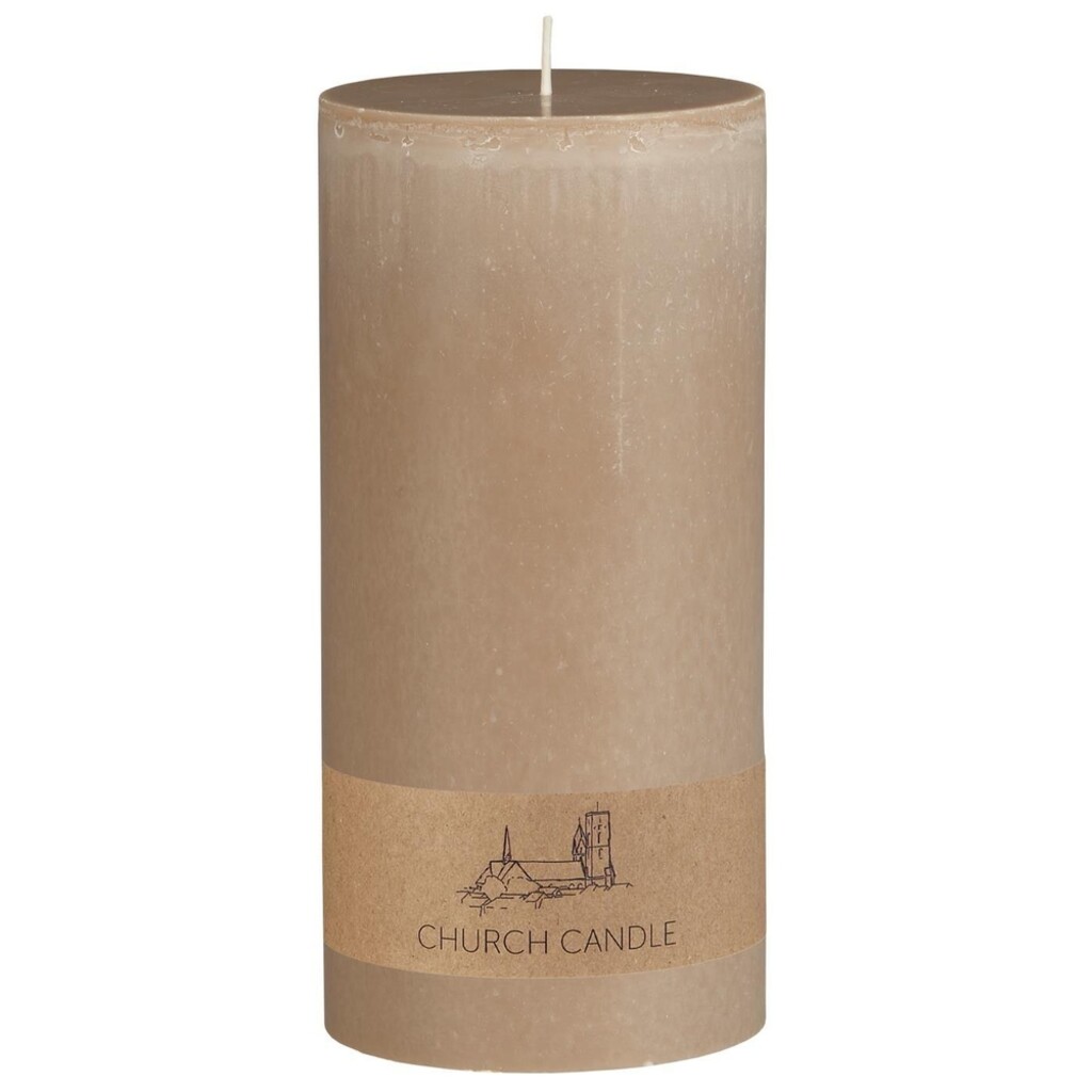 Rustikale Kirchenkerze