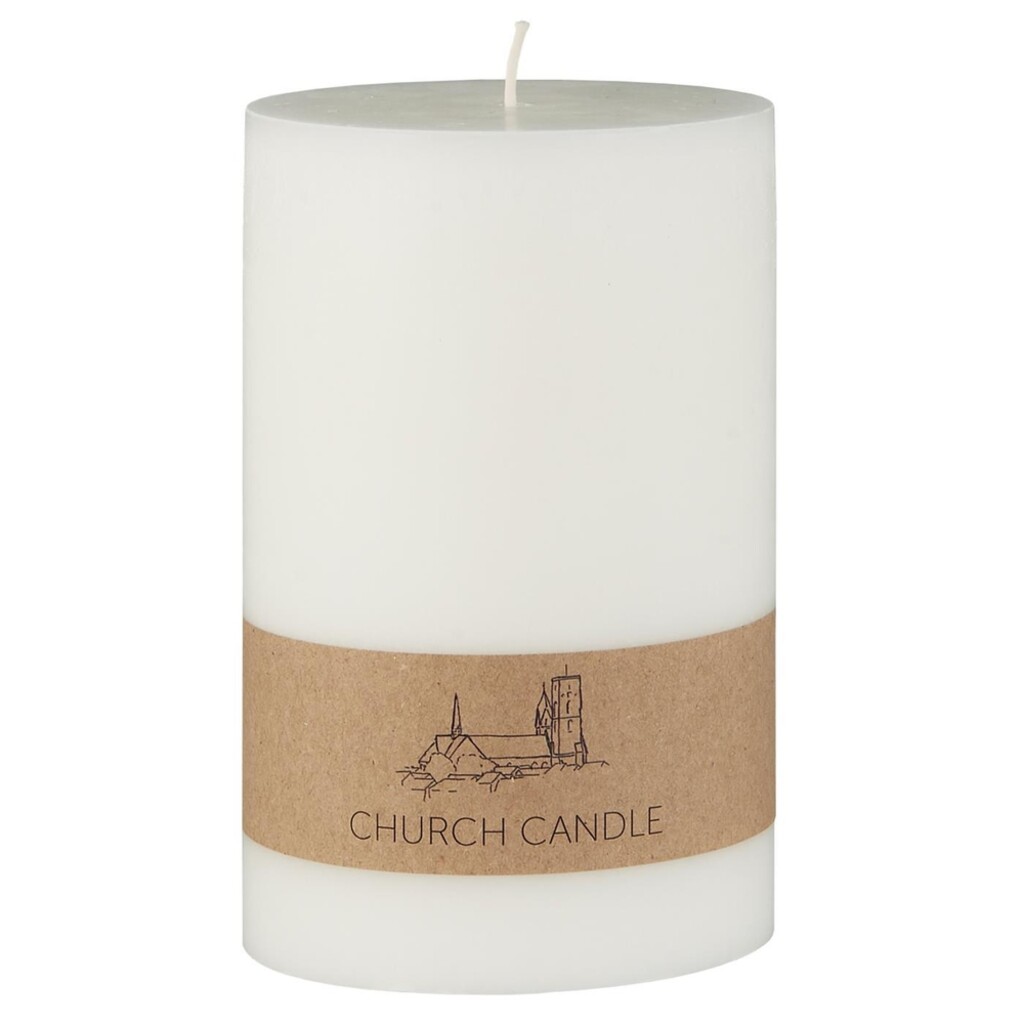 Rustikale Kirchenkerze