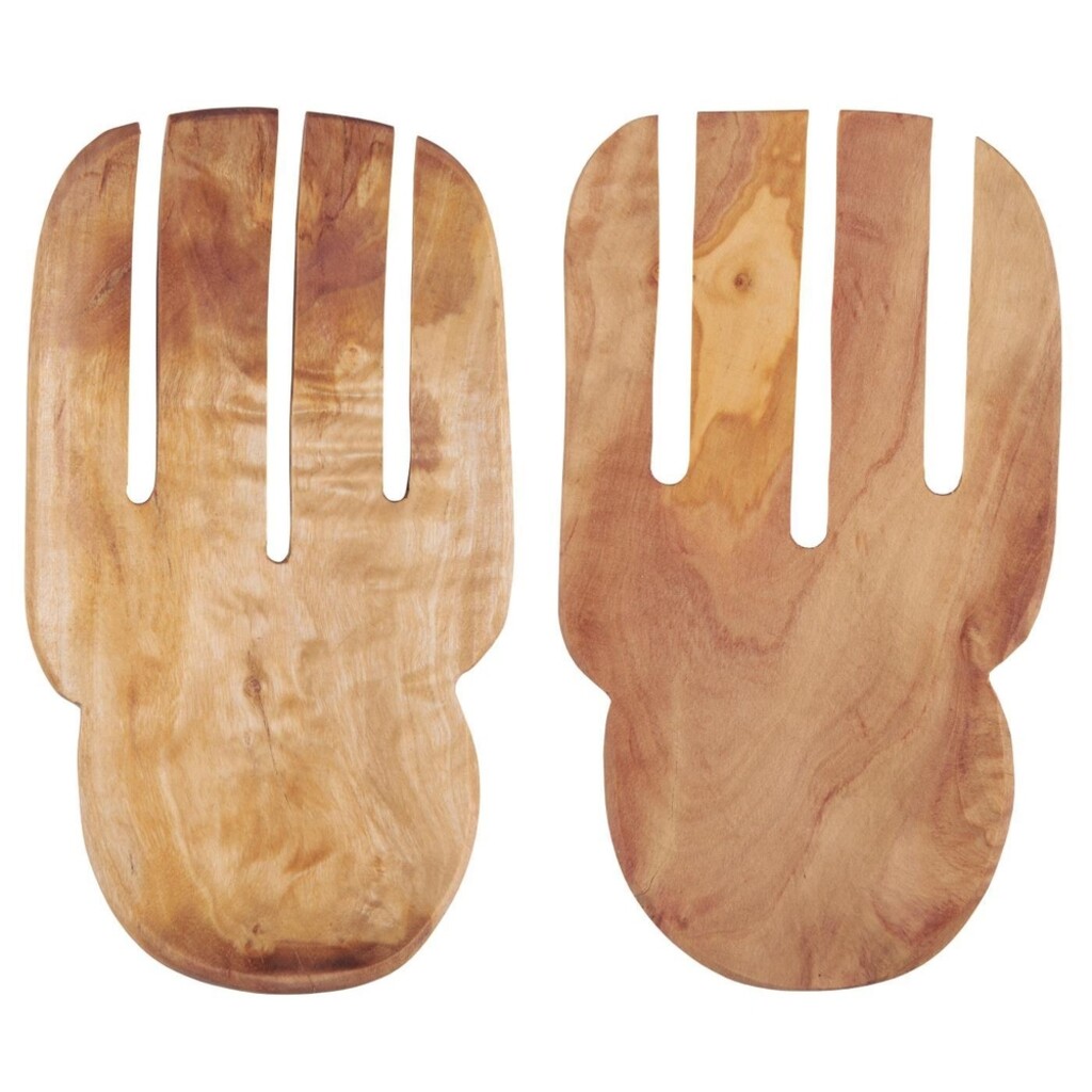 IB Laursen Salatbesteck aus Olivenholz breites Modell Preview Image