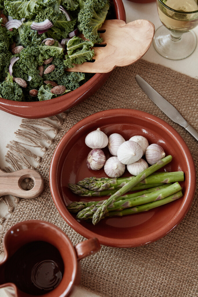IB Laursen Salatbesteck aus Olivenholz breites Modell Preview Image