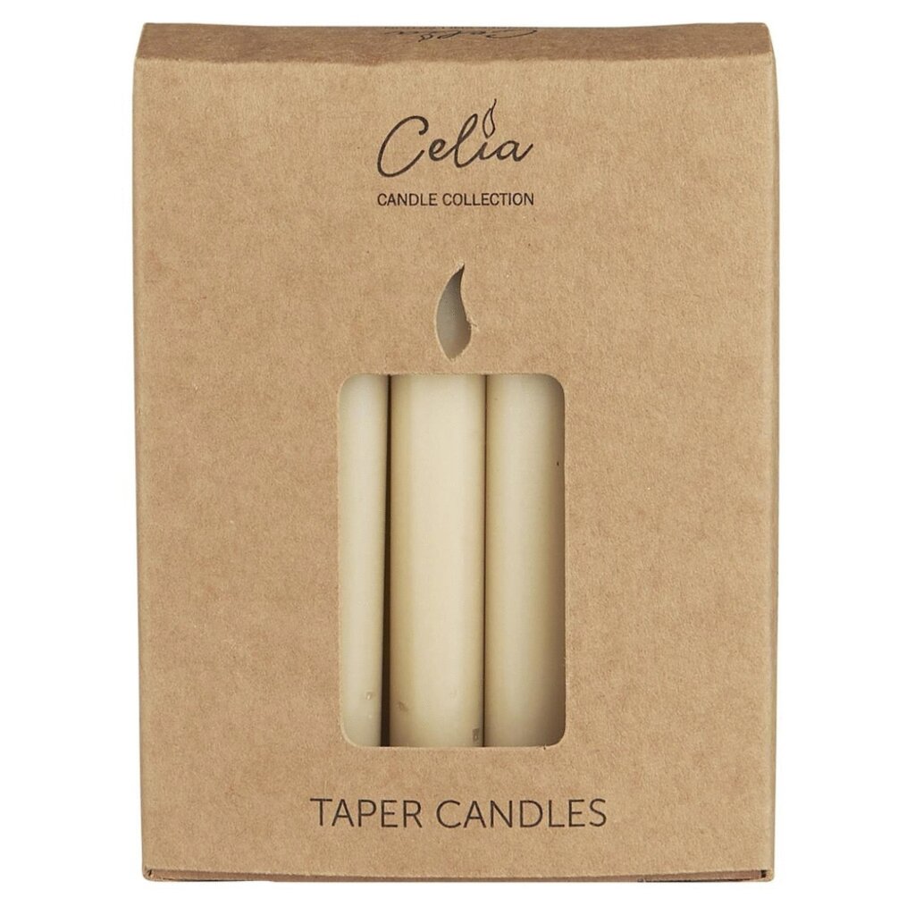 Schachtel mit 12 dünnen Kerzen