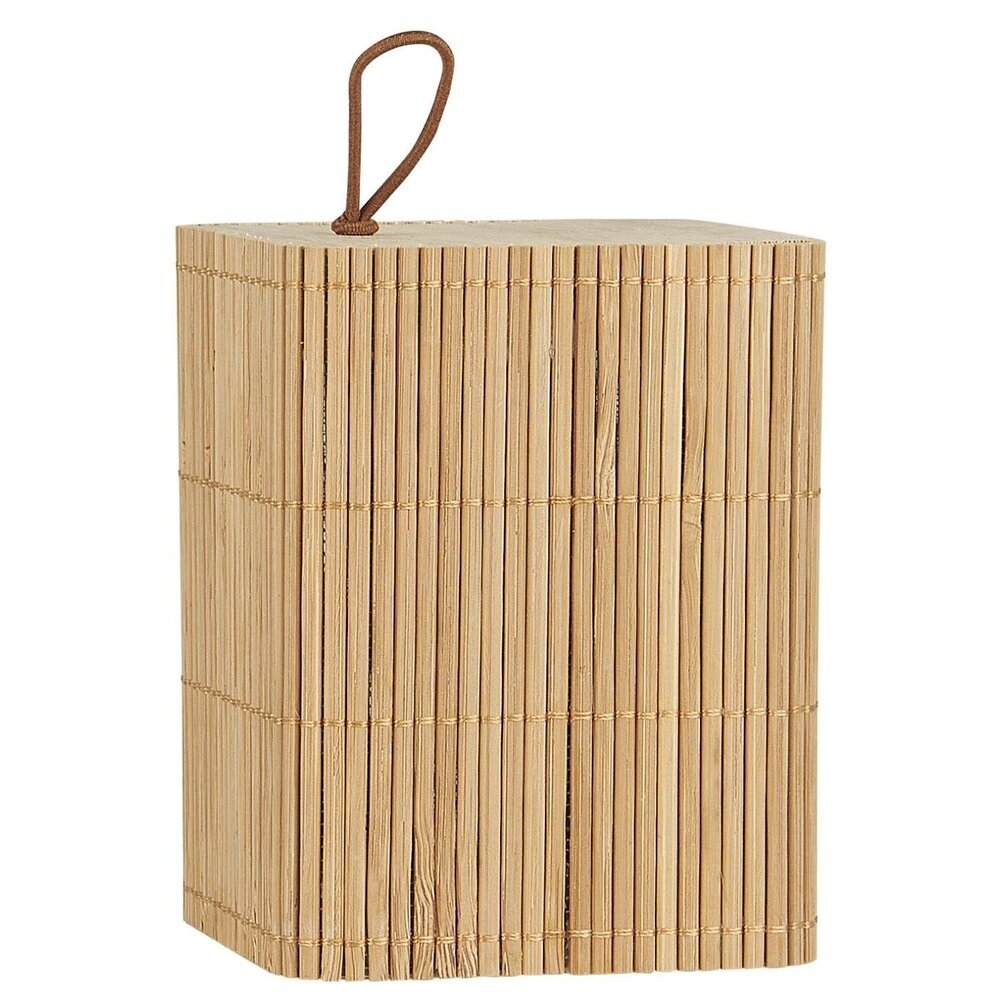 Schachtel mit Bambusdeckel quadratisch