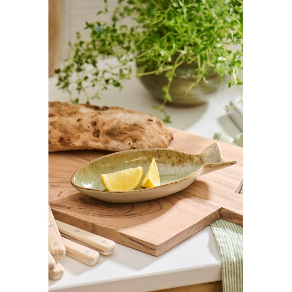 IB Laursen Steingut Schale Ocean Green fischförmig online kaufen bei SKANDEKO (Ansicht 2)
