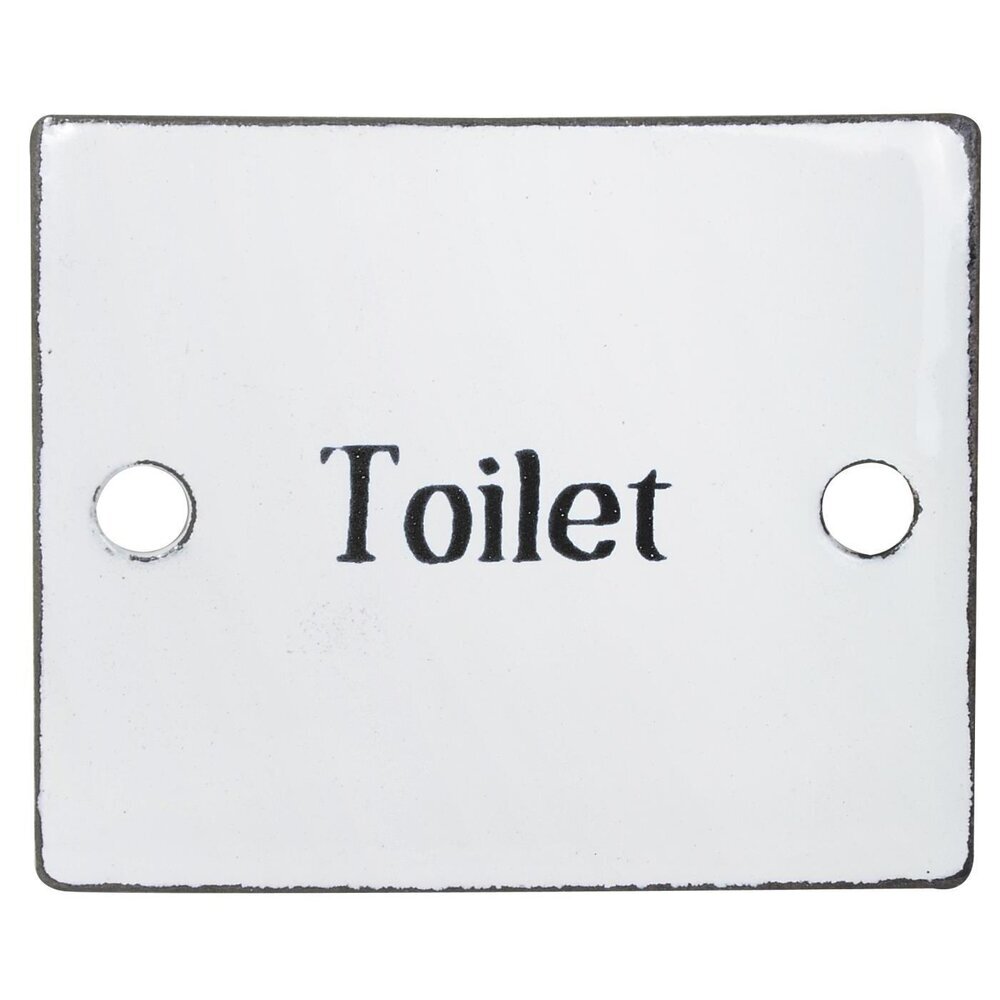 Schild aus Emaille Toilet