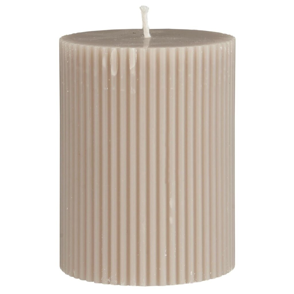 Stumpenkerze gerillt