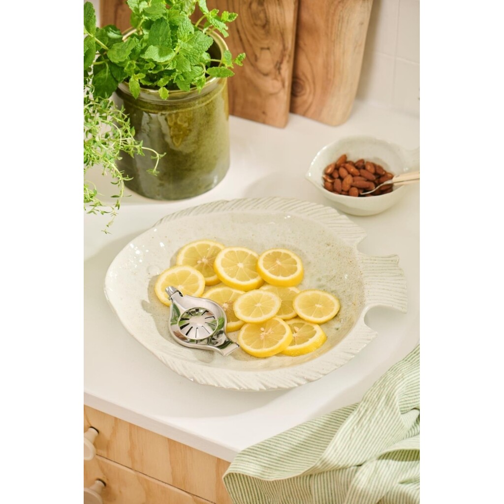 IB Laursen Serviertablett Ocean White, Fischförmig aus Steingut online kaufen bei SKANDEKO (Ansicht 2)
