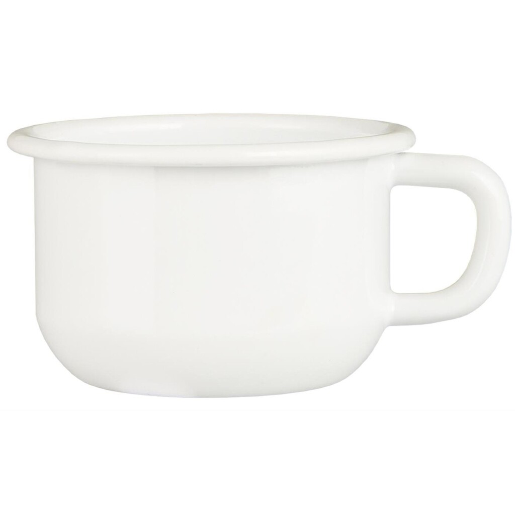 Tasse Emaille flach