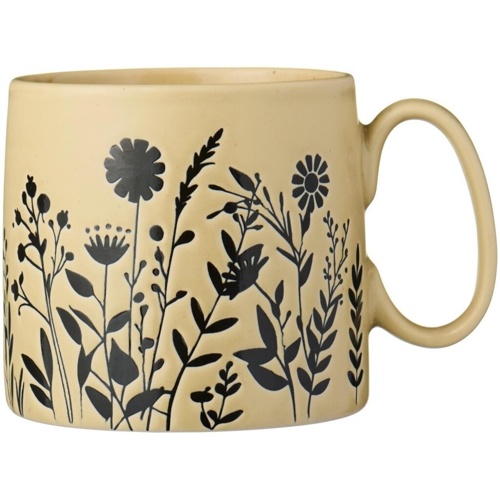 IB Laursen Tasse mit Henkel mit Blumensilhouetten online kaufen bei SKANDEKO