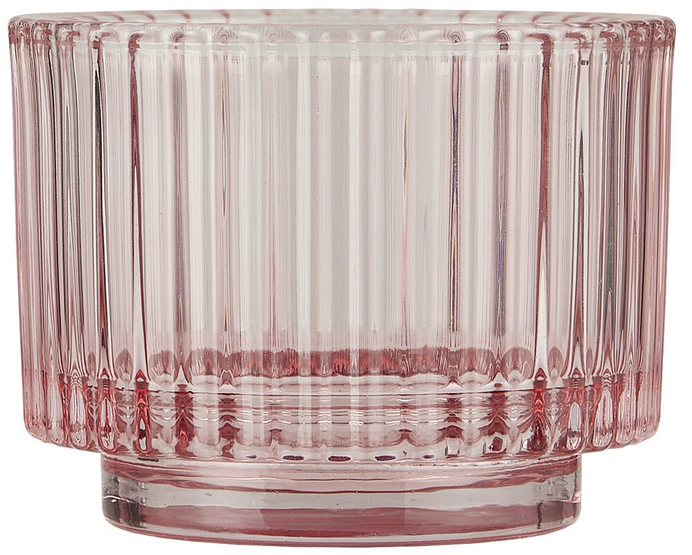 Teelichtglas gerillt Valencia Narrow