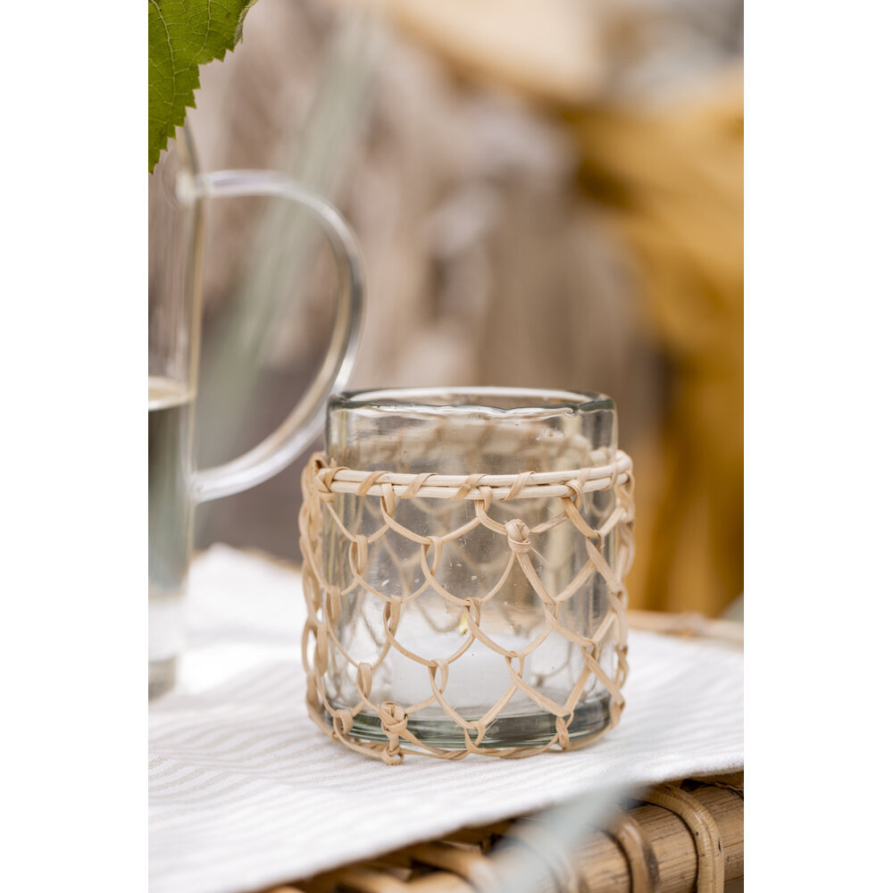 IB Laursen Teelichthalter mit Bambus mundgeblasen Preview Image